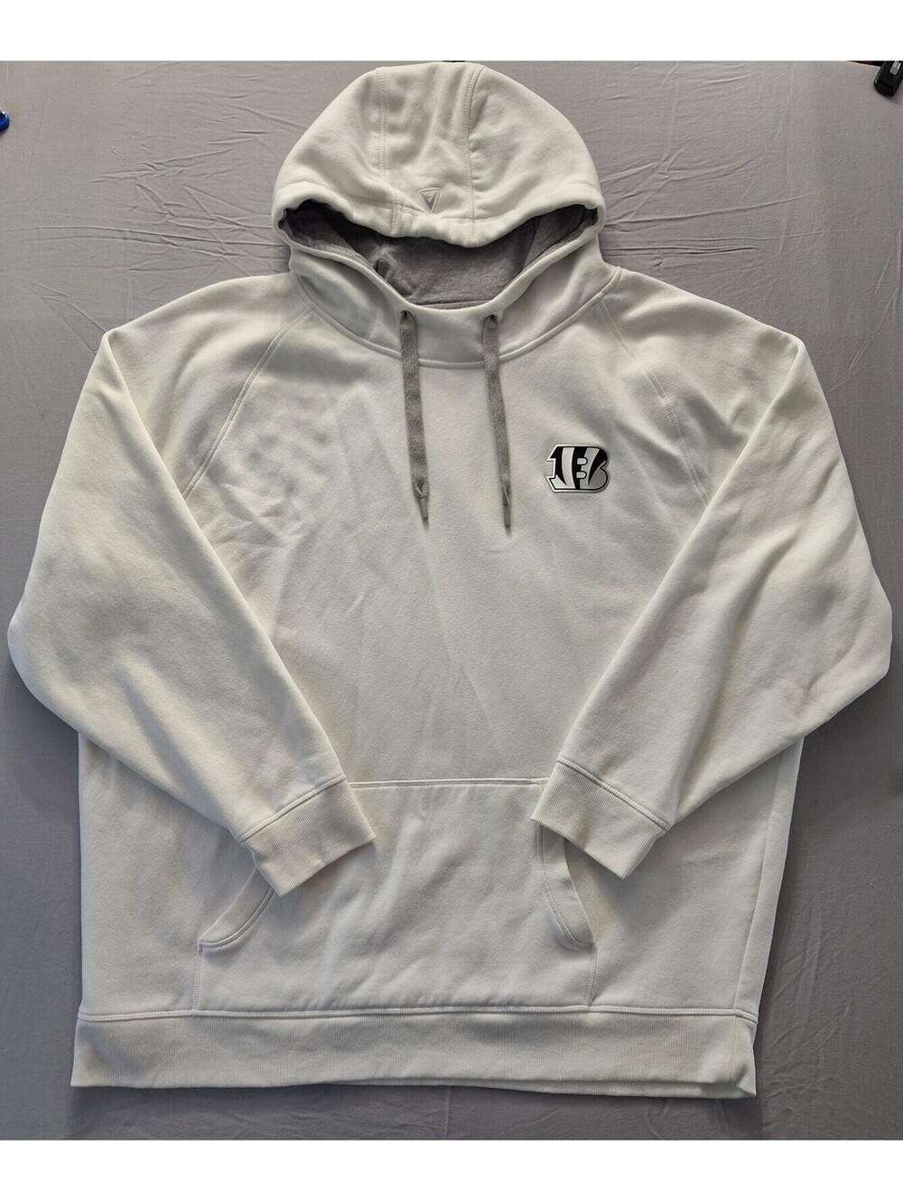 Antigua Men's Hooded Sweatshirt Cincinnati Bengals NFL White Clean NWOT 3XL